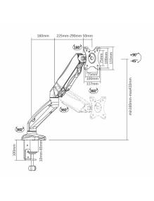 Soporte para Monitor Aisens DT27TSR-043/ hasta 9kg