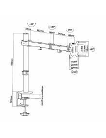 Soporte para Monitor Aisens DT32TSR-039/ hasta 8kg