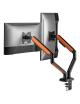Soporte Gaming para 2 Monitores y TV Aisens DT32TSR-251/ hasta 9kg
