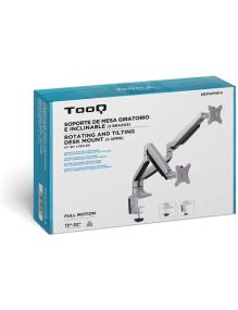 Soporte para 2 Monitores TooQ DB3132TNR-S/ hasta 9kg