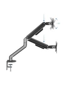 Soporte para Monitor TooQ DB4032TNR-G/ hasta 9kg