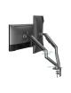 Soporte para 2 Monitores TooQ DB4132TNR-G/ hasta 9kg