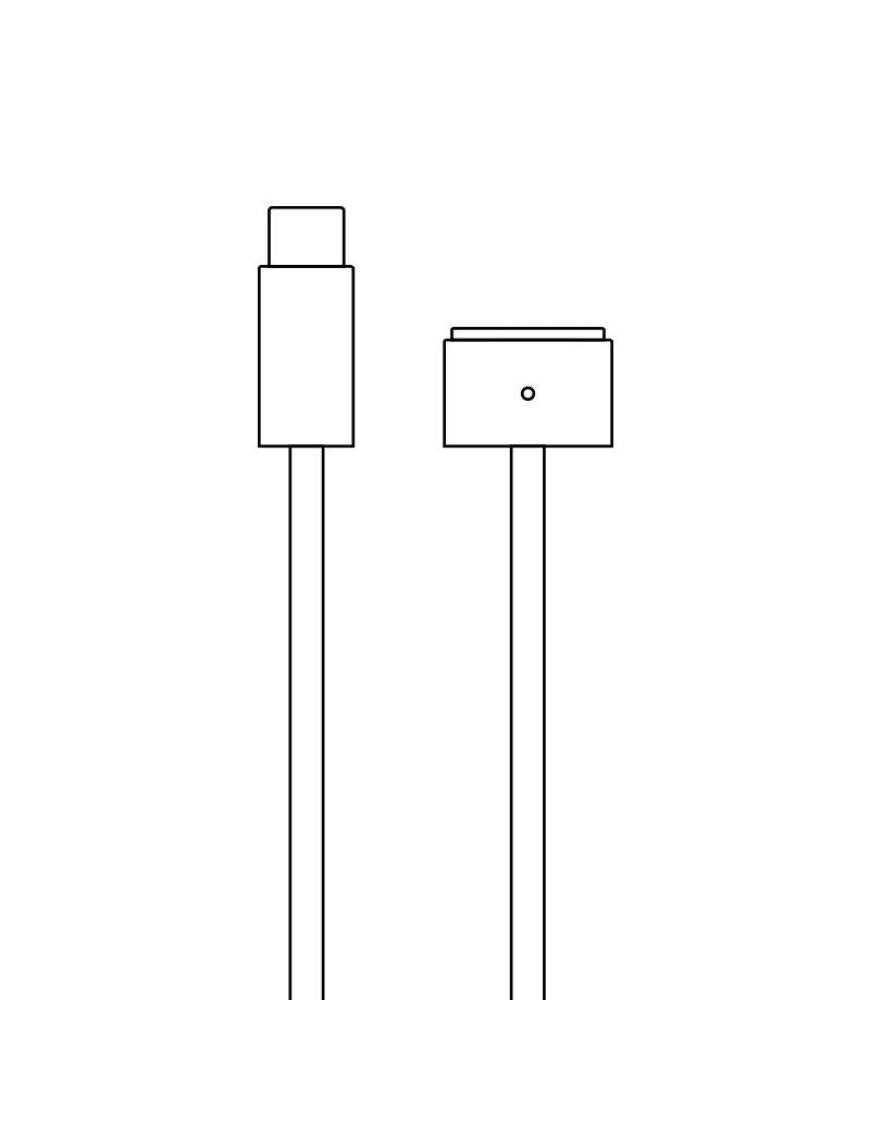 Cable Apple USB Tipo-C a Magsafe 3 para MacBook Pro 14' y 16'/ 2021/ 2m