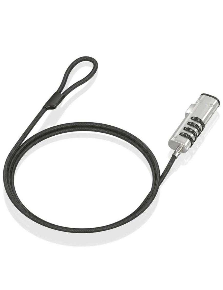 Cable de Seguridad Tipo NANO para Portátiles Aisens ASLK-D50N05-BK/ 1.5m