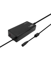 Cargador de Portátil Aisens ASLC-65WAUTO-BK/ 65W/ Automático/ 9 Conectores/ Voltaje 18.5-20V/ 1 USB QC3.0