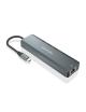 Docking USB Tipo-C Aisens ASUC-5P011-GR/ 1xHDMI/ 2xUSB/ 1xRJ45/ 1xUSB Tipo-C/ 1xUSB Tipo-C PD/ Gris