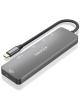 Docking USB Tipo-C Aisens ASUC-6P016-GR/ 1xHDMI/ 2xUSB/ 1xLector Tarjetas/ 1xUSB Tipo-C PD/ Gris