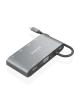 Docking USB Tipo-C Aisens ASUC-8P010-GR/ 1xHDMI/ 1xVGA/ 2xUSB/ 1xRJ45/ 2xUSB Tipo-C/ 1xUSB Tipo-C PD/ Gris