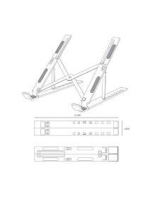 Soporte para Portátil/Tablet Aisens LPS2M-175 hasta 15'