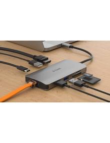 Docking USB Tipo-C D-Link DUB-M810/ 3xUSB/ 1xUSB Tipo-C/ 1xThunderbolt/ 1xHDMI/ 1xRJ45/ 1xLector tarjetas/ Gris