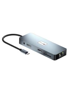 Docking USB Tipo-C Leotec LEDS03/ 3xUSB/ 1xUSB Tipo-C PD/ 1xHDMI 4K/ 1 xDisplayPort/ 1xVGA/ 1xAudio/ 1xRJ45/ 1xLector Tarjetas S