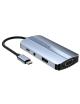 Docking USB Tipo-C Leotec LEDS04/ 2xUSB/ 1xUSB Tipo-C/ 1xUSB Tipo-C PD/ 1xHDMI/ 1xVGA/ 1xAudio/ Azul