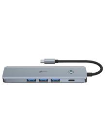 Docking USB Tipo-C Leotec LEDS05/ 3xUSB/ 1xUSB Tipo-C PD/ 1xHDMI/ Gris