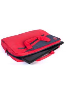 Maletín Monray Ginger para Portátiles hasta 15.6'/ Cinta para Trolley/ Rojo