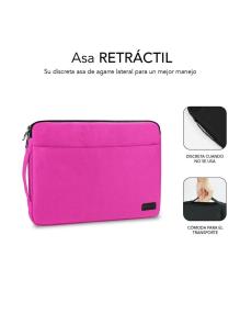 Funda Subblim Urban Laptop Sleeve para Portátiles hasta 14'/ Rosa