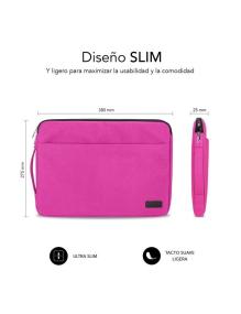 Funda Subblim Urban Laptop Sleeve para Portátiles hasta 14'/ Rosa