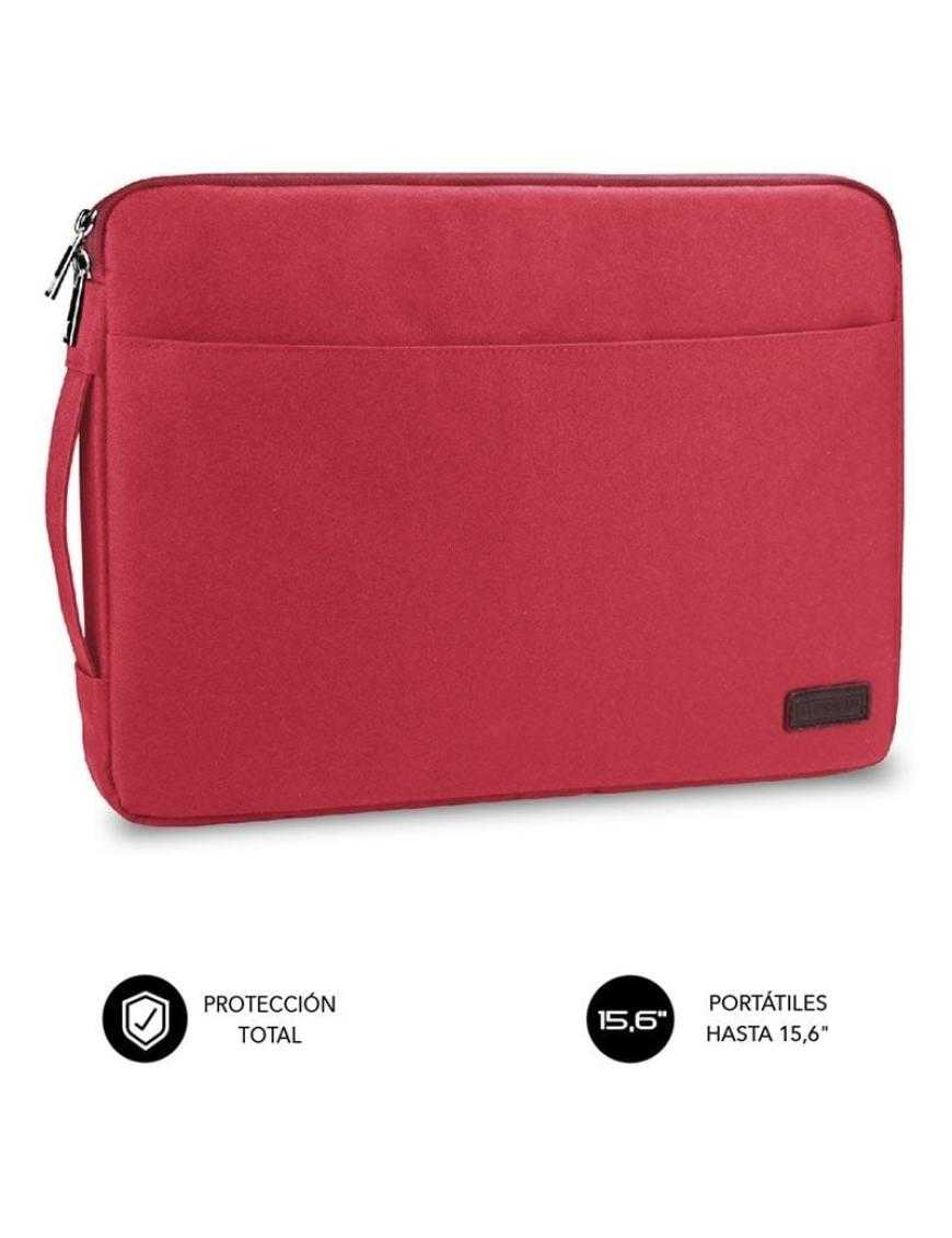 Funda Subblim Urban Laptop Sleeve para Portátiles hasta 15.6'/ Roja