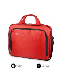 Maletín Subblim Oxford para Portátiles hasta 16'/ Rojo