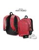 Mochila Subblim Urban Lock para Portátiles hasta 16'/ Puerto USB/ Antirrobo/ Rojo