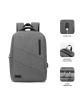 Mochila Subblim City Backpack para Portátiles hasta 15.6'/ Puerto USB/ Gris