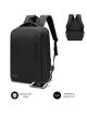 Mochila Subblim City Backpack para Portátiles hasta 15.6'/ Puerto USB/ Negra