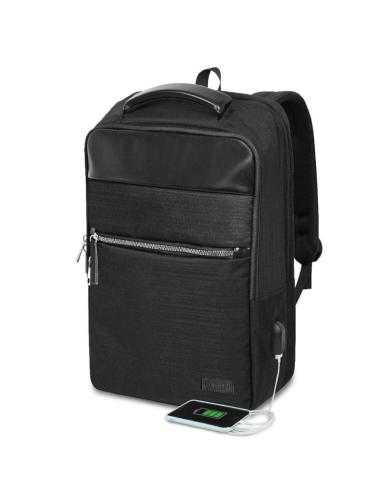 Mochila Subblim Business V2 AP Backpack para Portátiles hasta 15.6'/ Puerto USB/ Negra