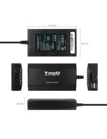 Cargador de Portátil TooQ TQLC-100BS01M/ 100W/ Manual/ 12 Conectores/ Voltaje 12-24V/ 1 USB