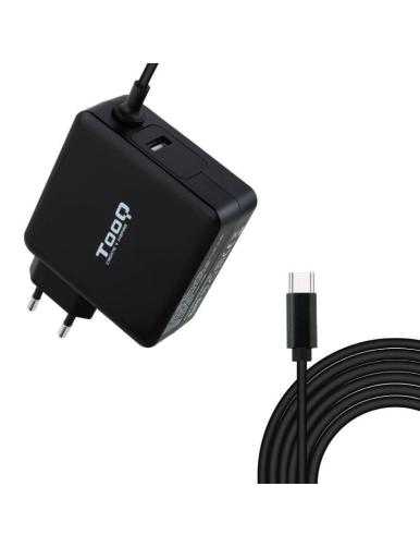 Cargador de Portátil TooQ TQLC-USBC65PD USB Tipo-C/ 65W/ Automático/ Voltaje 5-20V/ 1x USB