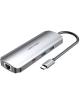 Docking USB Tipo-C Vention TOMHB/ 1xHDMI/ 2xUSB/ 1xUSB Tipo-C/ 1xUSB Tipo-C PD/ 1xRJ45/ 1xLector Tarjetas SD y MicroSD/ Jack 3.5