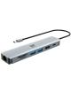 Docking USB Tipo-C Woxter PE26-181/ 1xHDMI/ 2xUSB/ 1xLector de Tarjetas/ 1xRJ45/ 1xMicroUSB/ Gris