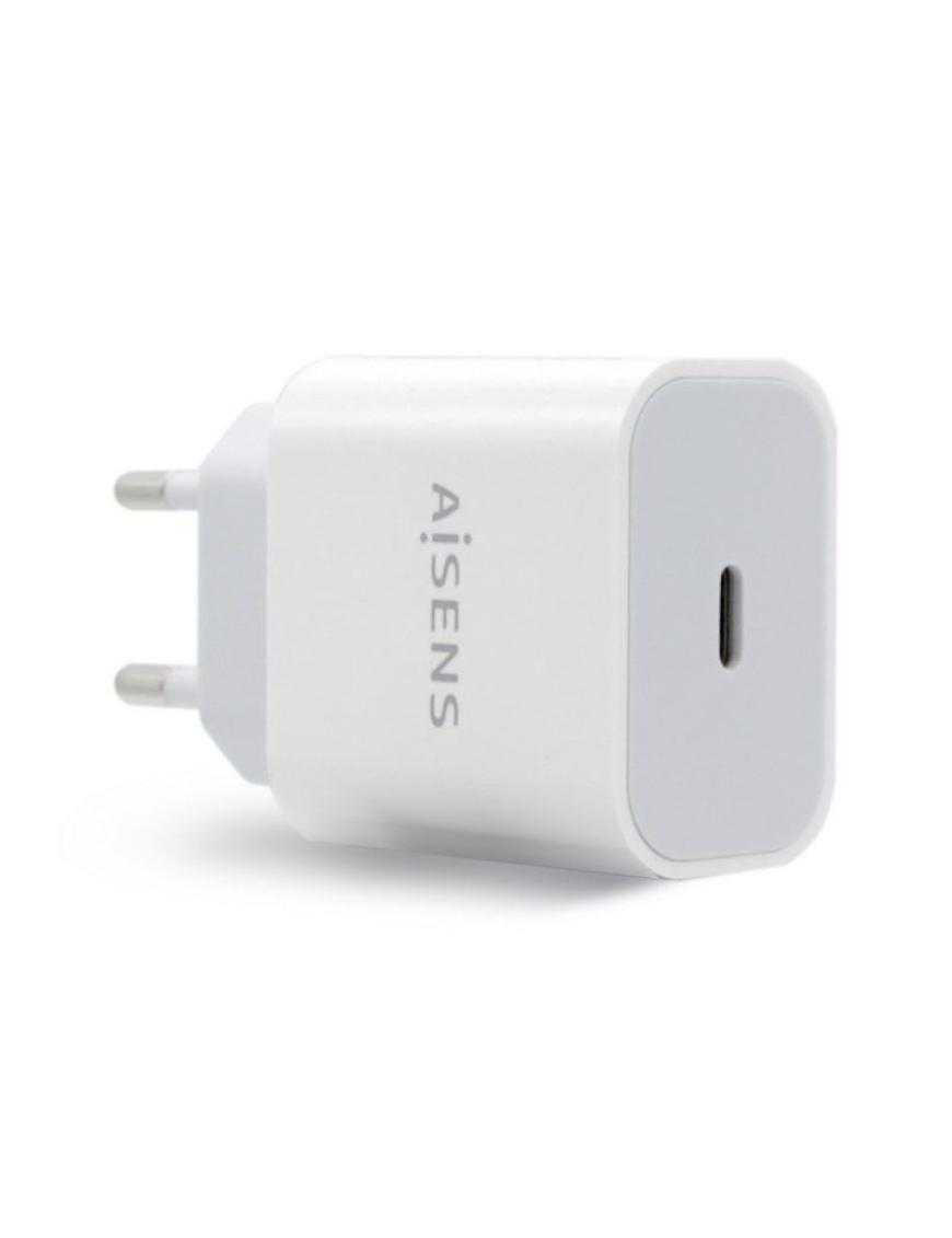 Cargador de Pared Aisens A110-0537/ 1xUSB Tipo-C/ 20W