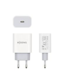 Cargador de Pared Aisens A110-0537/ 1xUSB Tipo-C/ 20W