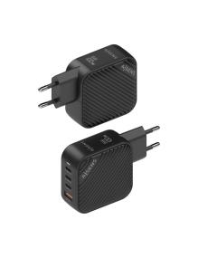 Cargador Gan de Pared Aisens ASCH-100W4P029-BK/ 3xUSB Tipo-C/ 1x USB/ 100W