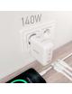 Cargador Gan de Pared Aisens ASCH-140W3P030-W/ 2xUSB Tipo-C/ 1xUSB/ 140W