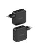 Cargador Gan de Pared Aisens ASCH-140W3P031-BK/ 2xUSB Tipo-C/ 1xUSB/ 140W