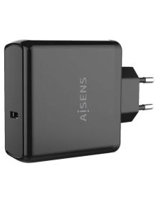 Cargador de Pared Aisens ASCH-1PD60-BK/ 1xUSB Tipo-C/ 60W