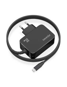 Cargador Gan de Pared Aisens ASCH-1PD65WL033-BK/ 1xUSB Tipo-C + Cable 1.8m/ 65W