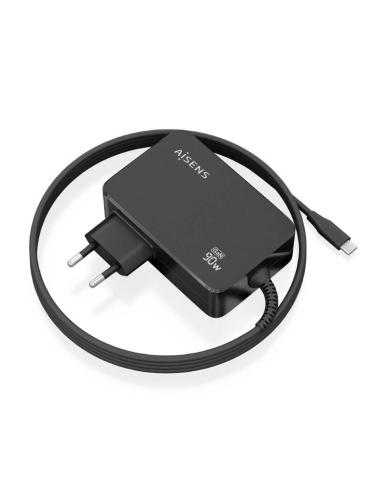 Cargador Gan de Pared Aisens ASCH-1PD90WL034-BK/ 1xUSB Tipo-C + Cable 1.8m/ 90W