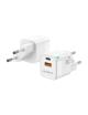 Cargador Gan de Pared Aisens ASCH-20W2P002-W/ 1xUSB Tipo-C/ 1xUSB/ 20W