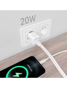 Cargador Gan de Pared Aisens ASCH-20W2P010-W/ 1xUSB Tipo-C/ 1xUSB/ 20W