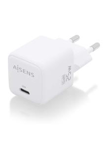 Cargador Gan de Pared Aisens ASCH-25W1P012-W/ 1xUSB Tipo-C/ 25W