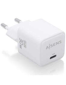 Cargador Gan de Pared Aisens ASCH-30W1P035-W/ 1xUSB Tipo-C/ 30W