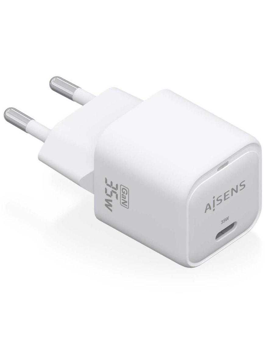 Cargador Gan de Pared Aisens ASCH-35W1P022-W/ 1xUSB Tipo-C/ 35W