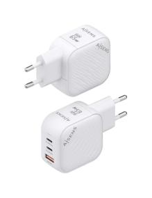 Cargador Gan de Pared Aisens ASCH-65W3P026-W/ 2xUSB Tipo-C/ 1xUSB/ 65W