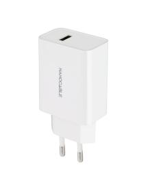 Cargador de Pared Nanocable 10.10.2003/ 1xUSB/ 2.1A/ Blanco