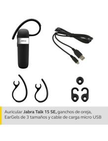 Auricular Bluetooth para Smartphone Jabra Talk 15 SE/ Negro