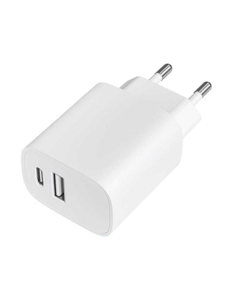 Cargador de Pared Leotec LECSPH20W2W/ 1xUSB Tipo-C/ 1xUSB/ 20W