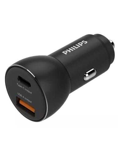 Cargador de Coche Philips DLP2521/ 2xUSB/ 36W