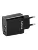 Cargador de Pared Philips DLP2610/ 2xUSB/ 15.5W