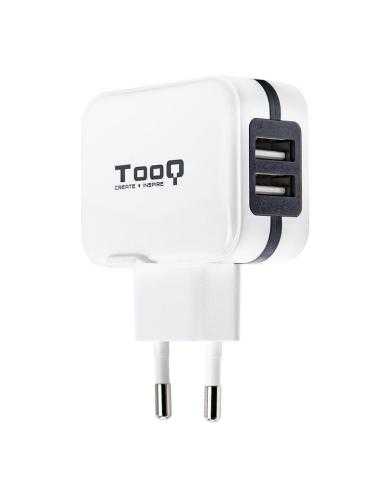 Cargador de Pared TooQ TQWC-1S02WT/ 2xUSB/ 17W